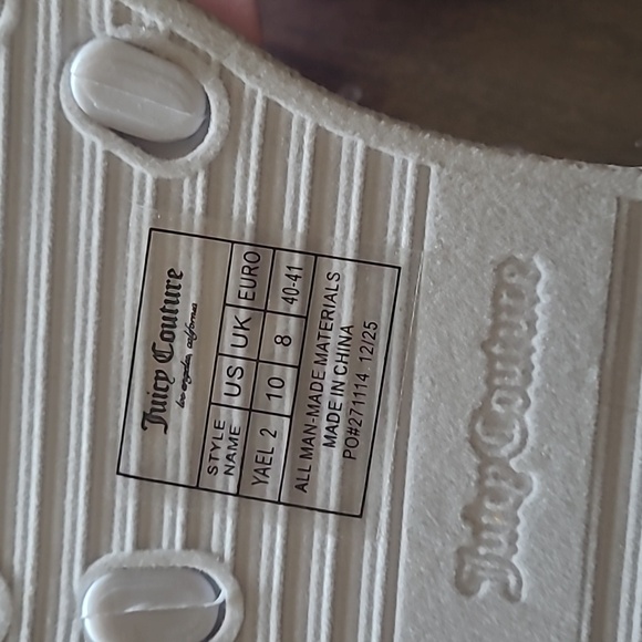 💕HP💕Juicy Couture Pink Rhinestone Bow Sandals - Size 10 - Picture 10 of 12